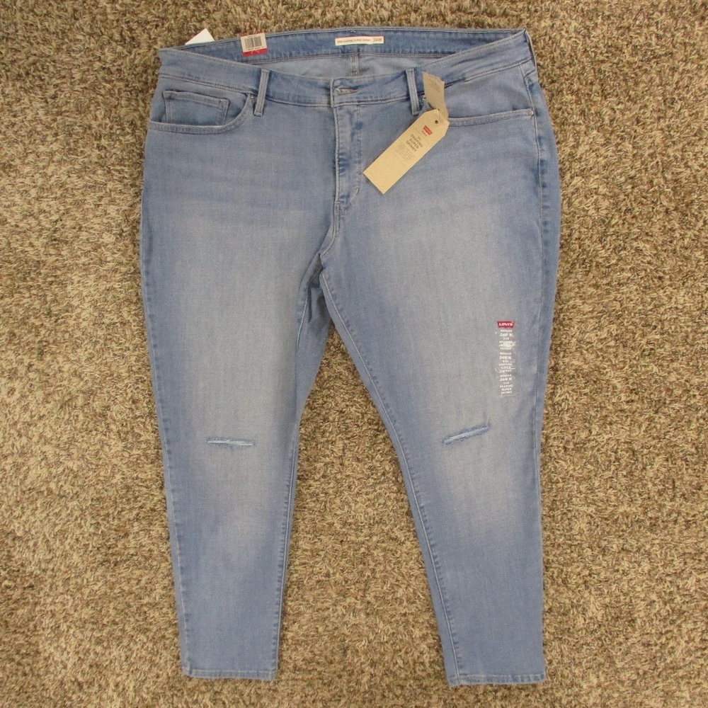 Levi's‎ Jeans Women's 24W Light Wash 310 Shaping Super Skinny Stretch Denim